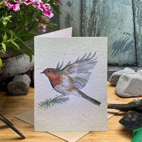 Flying Robin Plantable Seed Card