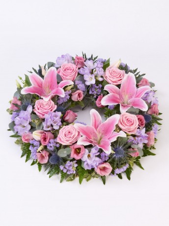 Rose and Lily Wreath SYM - 318